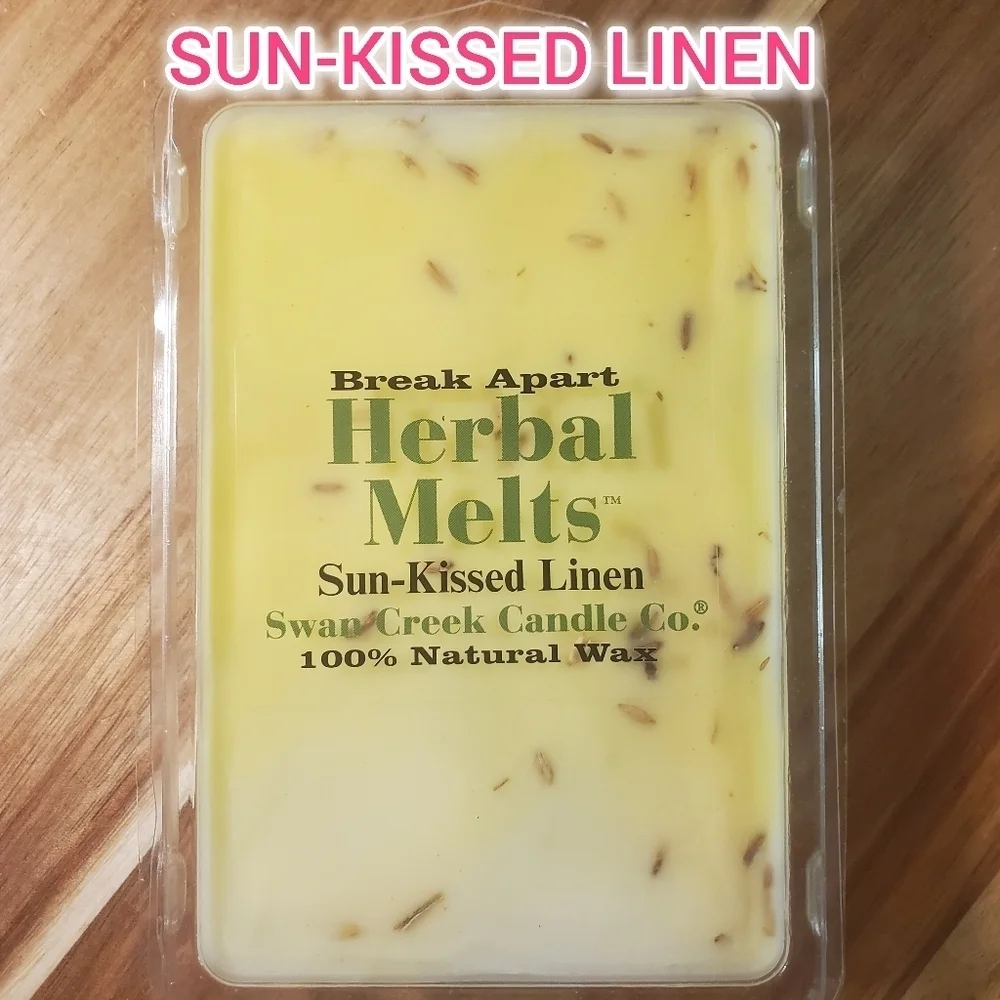 SUN-KISSED LINEN by SWAN CREEK CANDLE CO Herbal Melts 100% Natural Wax 5.25 oz